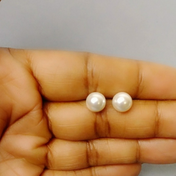925 Sterling Silver Pearl Earring - Picture 3 of 3